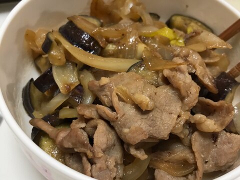 豚肉と茄子炒め